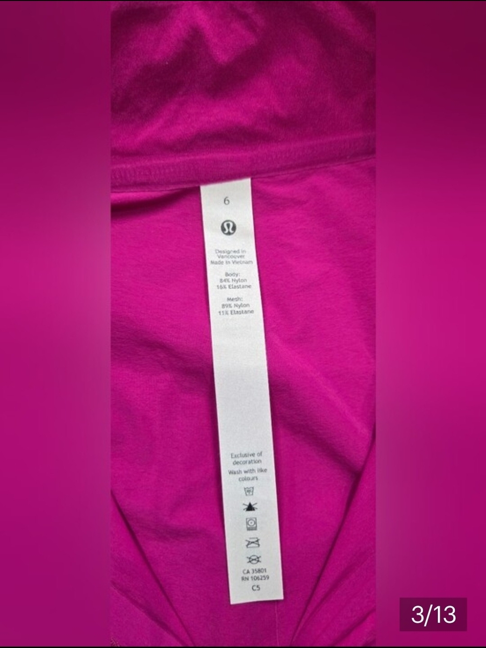 Lululemon Fast and Free Windbreaker Jacket Ripened Raspberry Pink Size 6 - Picture 4 of 14